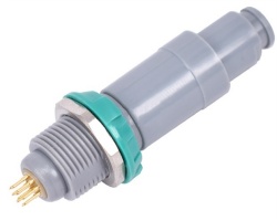 plastic push pull self-latching connector